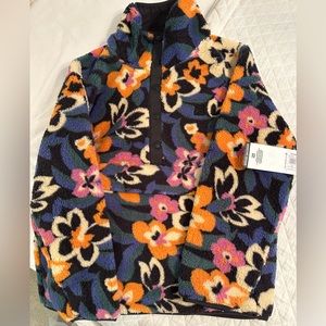 Women Billabong Switchback mock fleece pullover, XL, NWT
